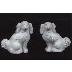 Par "Staffordshire" hunde, metal