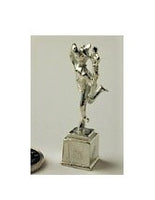 Figur Mercury på sokkel, poleret tin