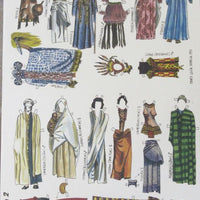 Klippeark påklædningsdukker, Afrika 2 ark