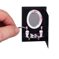 Ovalt spejl m/ hylde