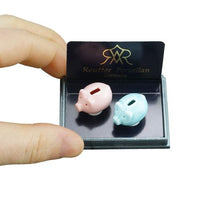 små sparegrise porcelæn 2 stk.