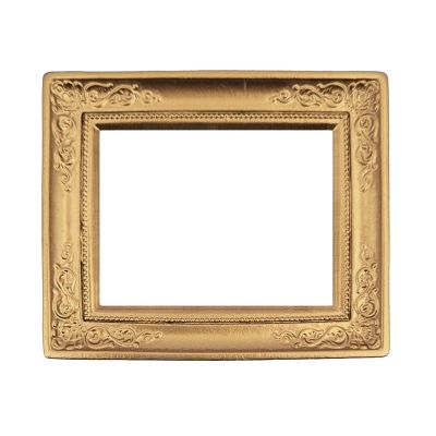 mini mundus antik billedramme kunststof ,, guld "