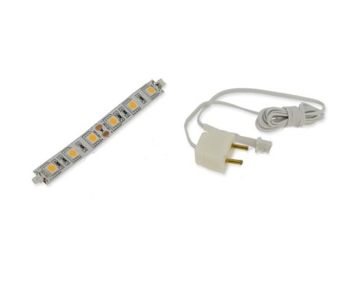 6 led strip- 12 volt - 10 cm  med ledning til connection