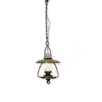 Antik olie loftlampe