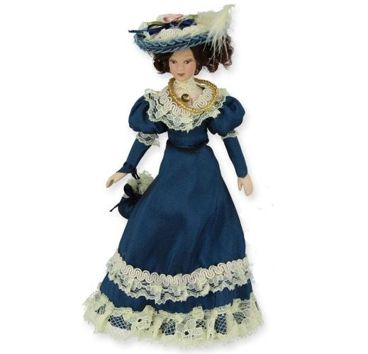 Porcelænsdukke, Victorian Lady Blue