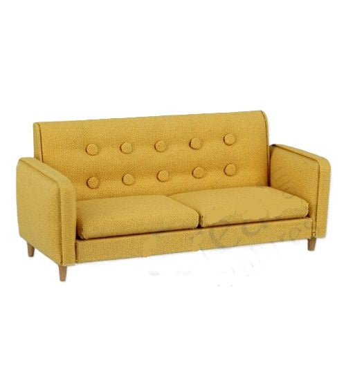 Sofa gul stof