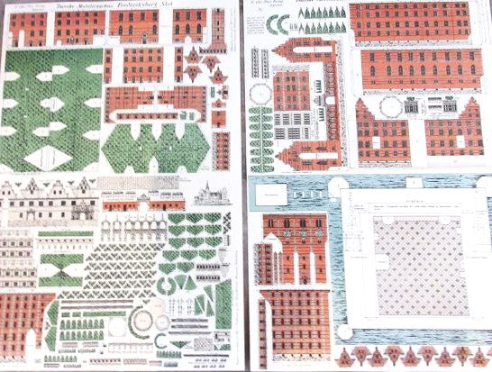 Klippeark: Frederiksborg slot år 1895 ( 2 ark )