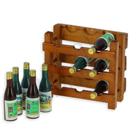 Flaske stand m/ 9 flasker