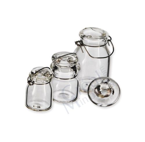 3 glas med låg ,,Henkognings-glas"