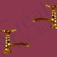 Vandhane 2 stk. messing