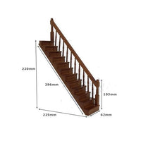 Trappe med højre gelænder, valnød