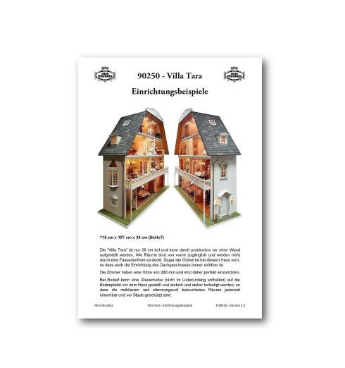 Villa Tara tysk indretnings-beskrivelse