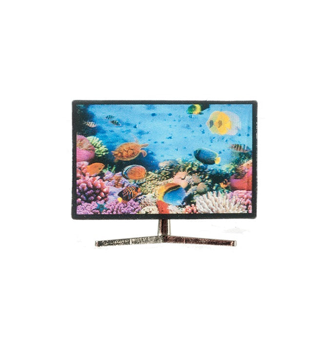 Smart TV m/ 3D image af fisk
