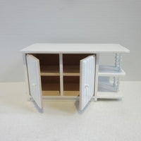 Køkken ø hvidmalet