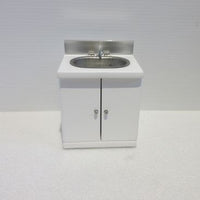 Køkkenvask hvid/sølv