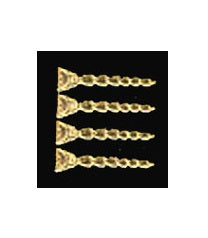 Bell flower ornament 4 stk.