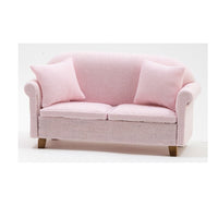 Sofa , rosa med 2 puder