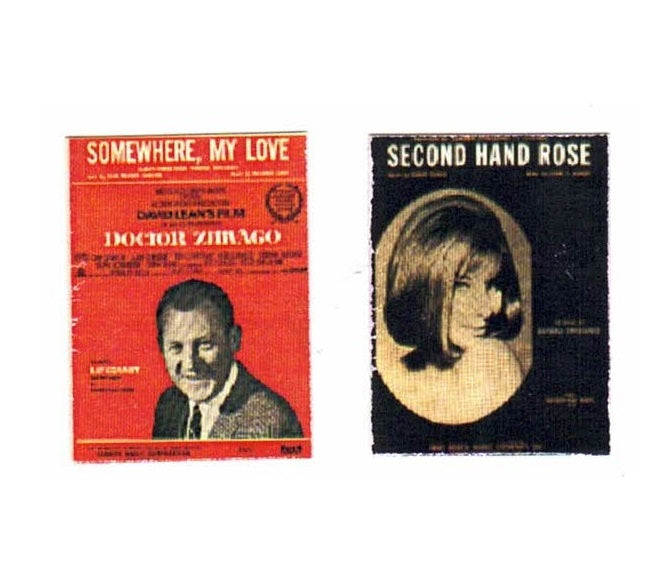 nodehæfter 1960 musik, second hand + somwhere my love
