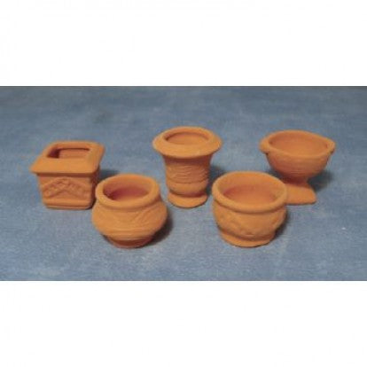 terracotta potter 5 stk.