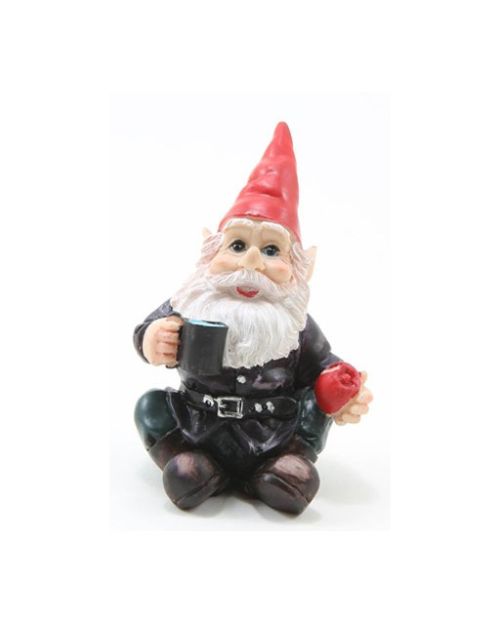 Nisse/Gnom med kop og æble