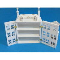 Dukkehus på bord, hvid,  skala 1:144