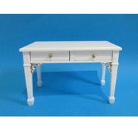 Dukkehus på bord, hvid,  skala 1:144