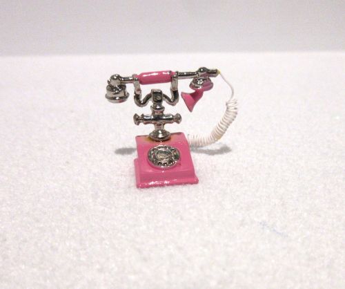 Telefon, rosa metal