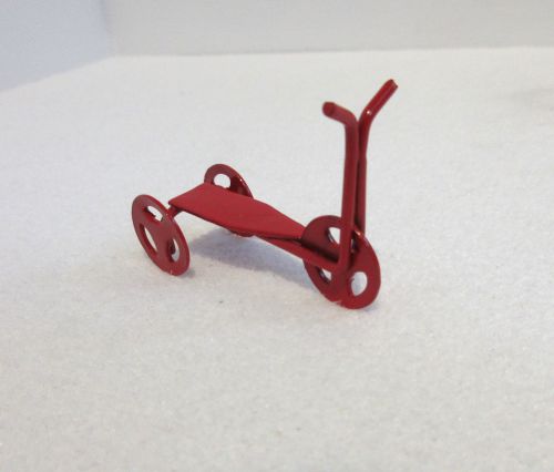 Sparkecykel rød metal