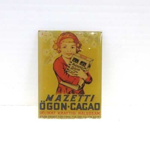 Skilt emalje ,,Mazetti"