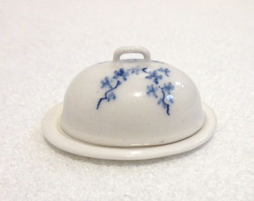 håndmalet lågfad på fod, blue