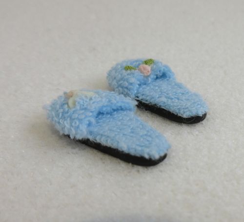 Slippers, blå