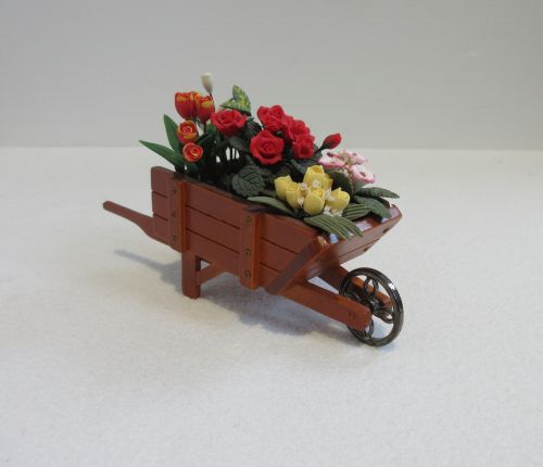 Trillebør med blomster