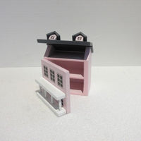 Dukkehus til dukkehuset de luxe,  kan åbnes, rosa