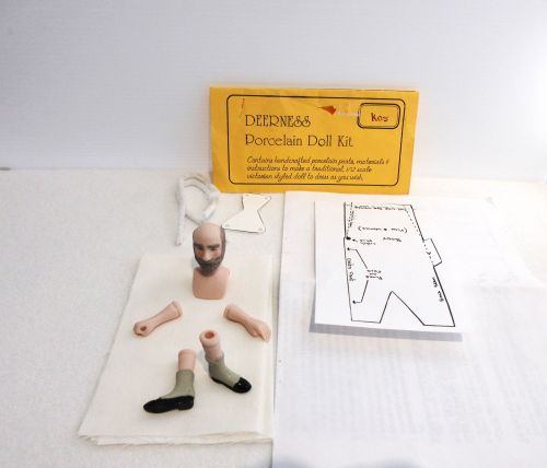 deerness porcelæns dukke KIT victorian herre, m/ instruktion