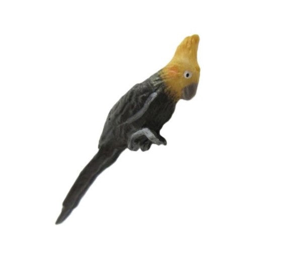cockatiel grå m/ gul hoved