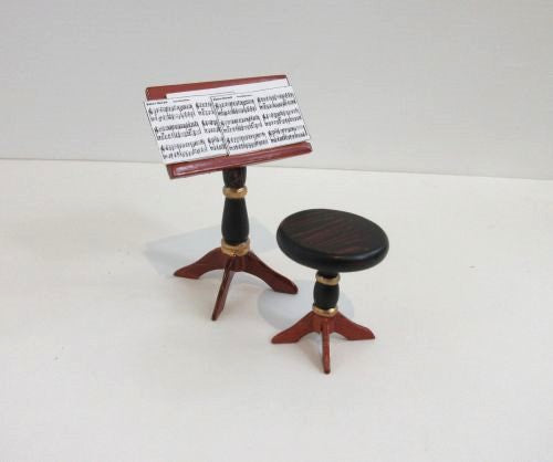 Mini mundus: biedermeier skammel og nodestativ