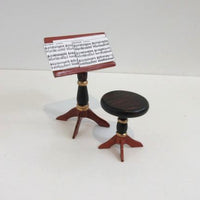 Mini mundus: biedermeier skammel og nodestativ