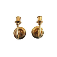 Væglysestager messing, mini mundus 2 stk.