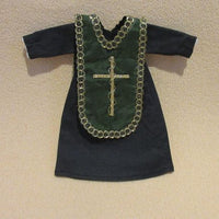 Sort præstekjole + messehagel