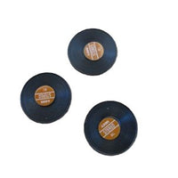 Gramofonplader, brun 3 stk.