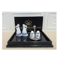 plat de menage med salt, peber og olie fl.