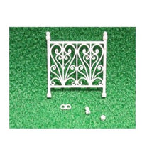 Hegn, hvid plast, kan forlænges, se beskrivelse