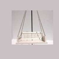 Hanging sofa in chains, white
