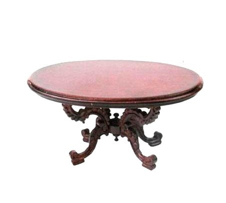 Sofabord oval dragon mahogny