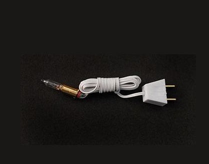 Kronepære på ledning m/stik og fatning 12V