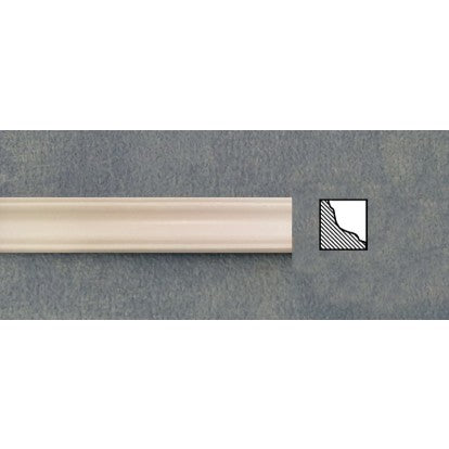 Loftliste hvidmalet 6 stk. 45,5 x 1 x 1 cm