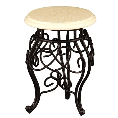 Bord metal + marmor