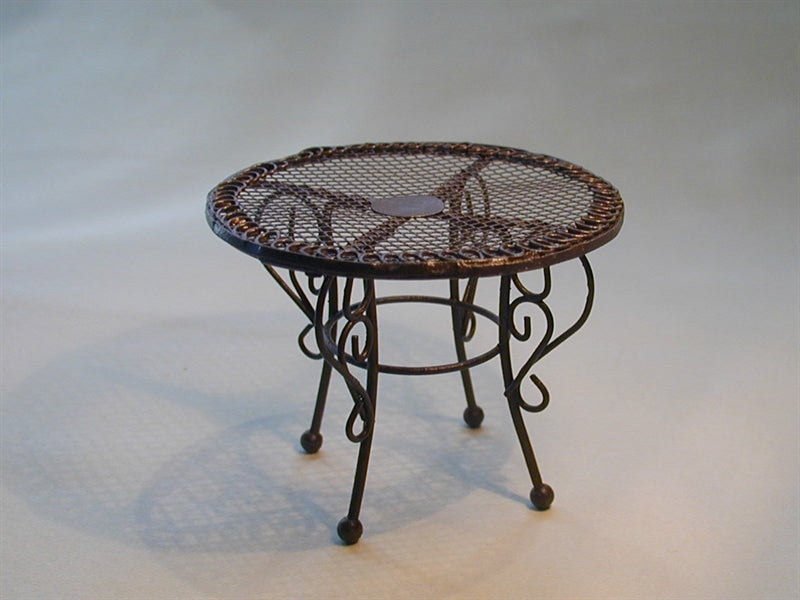 Havebord brun metal