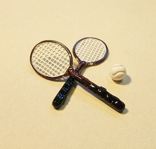Tennis sæt 2 ketchere + 1 bold ( metal )