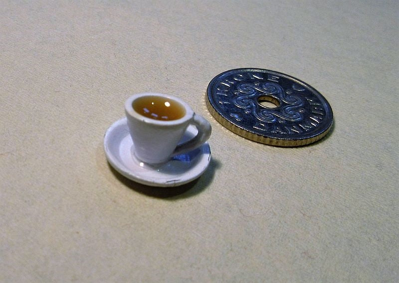 1 kop te, porcelæn